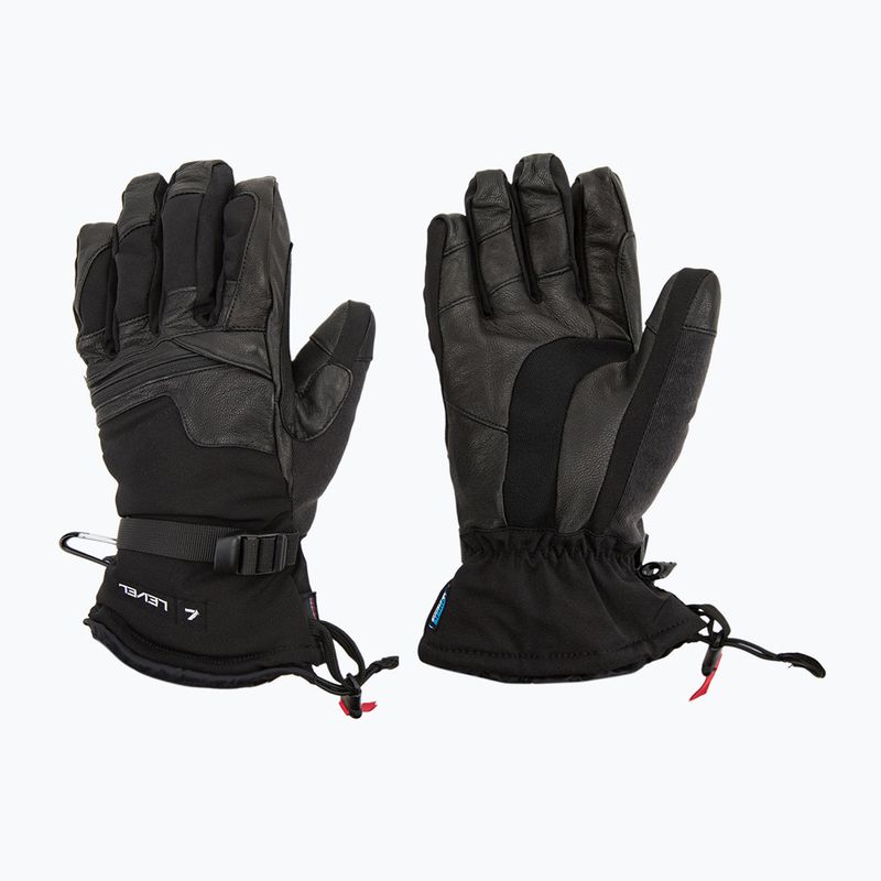 Men's snowboard gloves Level Ranger Leather black 2091
