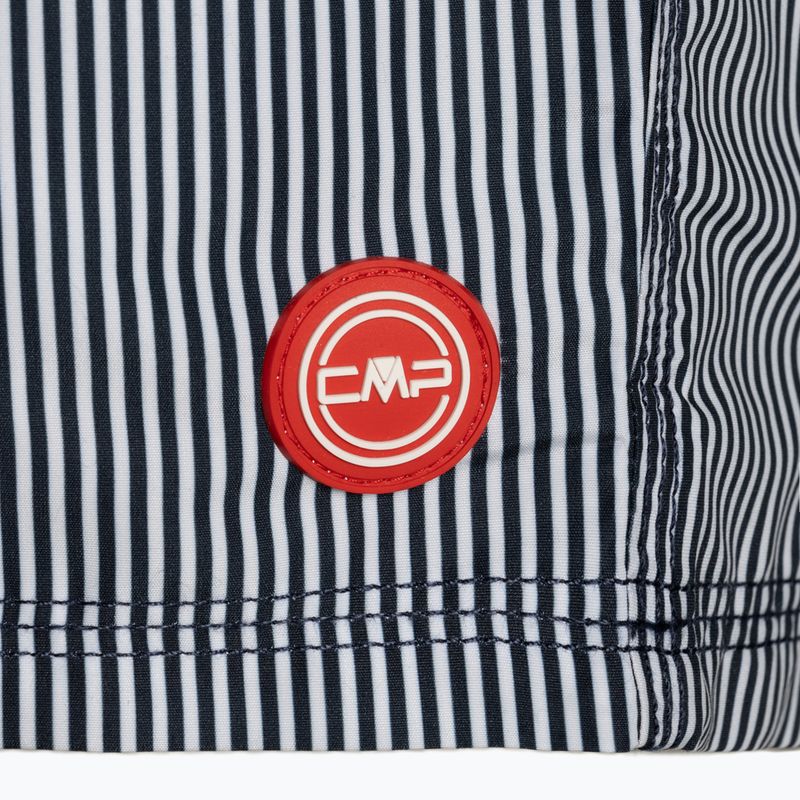 Men's CMP white and navy blue swim shorts 3R50857/21ZE 3