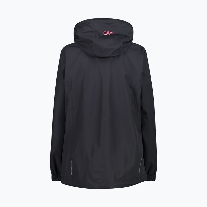 Women's CMP 39X6636 Fix Hood anthracite/gloss rain jacket 2
