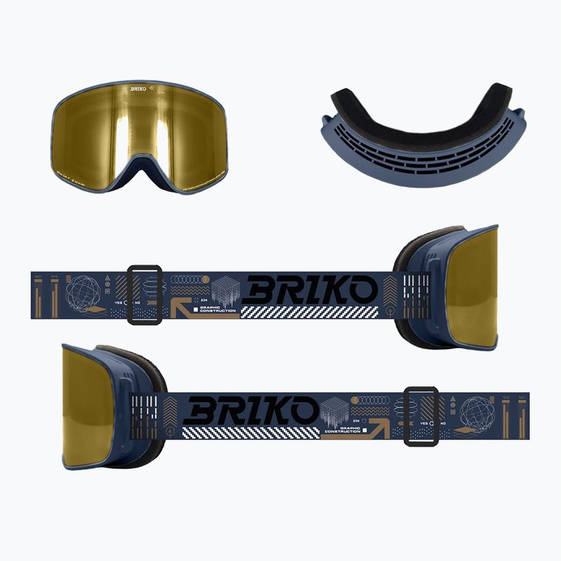 Ski goggles Briko Chino Sharp Lite graphic pickled bluewood 5