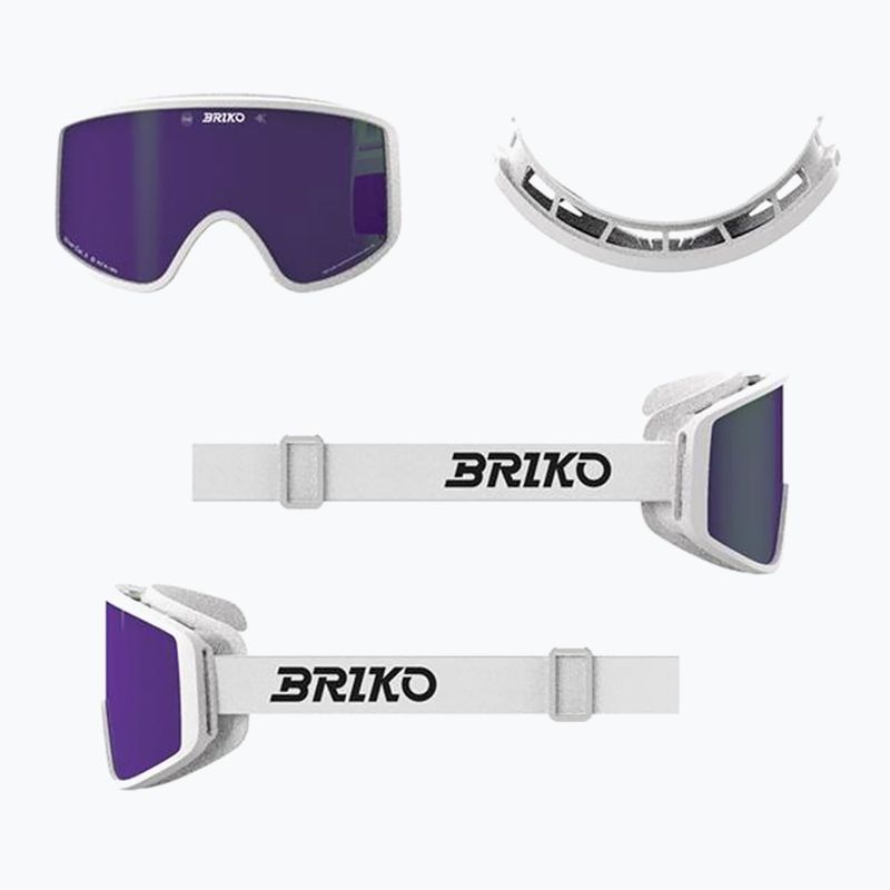 Ski goggles Briko Pulse white/purple 5