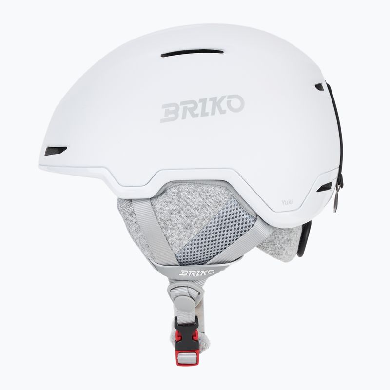Ski helmet Briko Yuki matt shiny white/silver 3