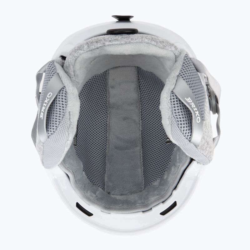 Ski helmet Briko Yuki matt shiny white/silver 5