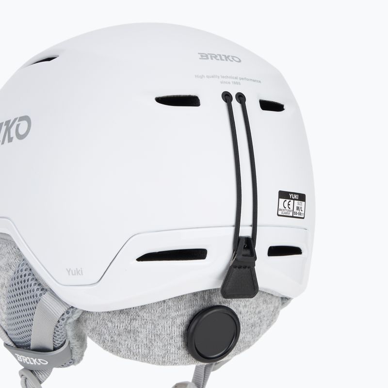 Ski helmet Briko Yuki matt shiny white/silver 8