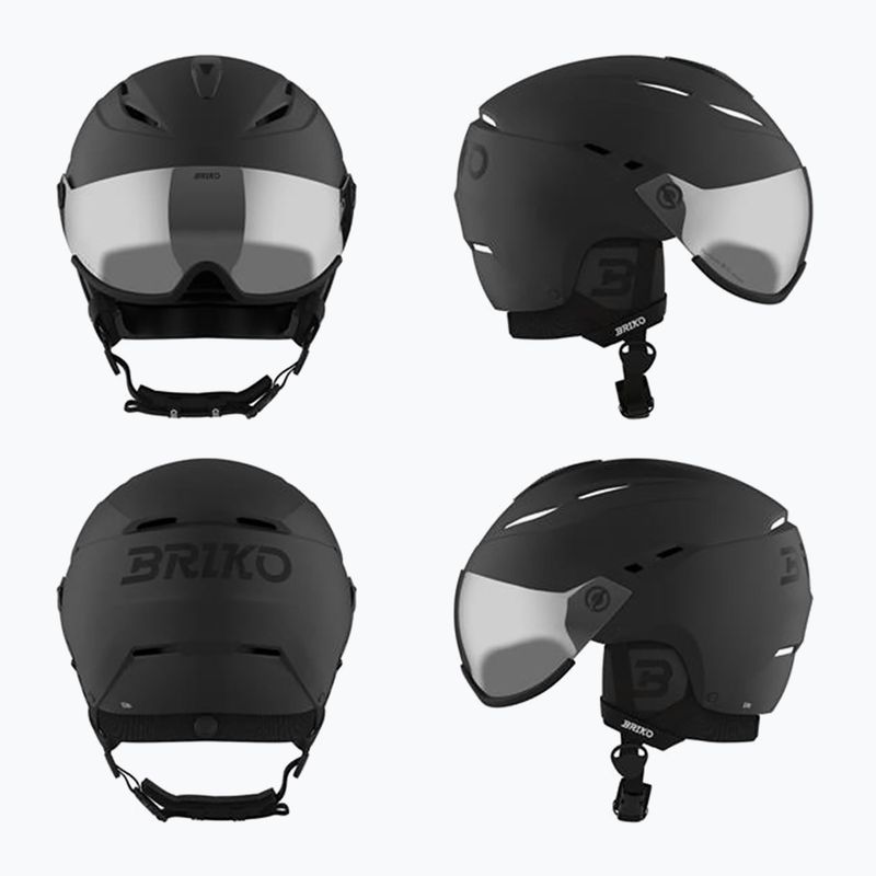 Ski helmet Briko Elio Visor matt black 10