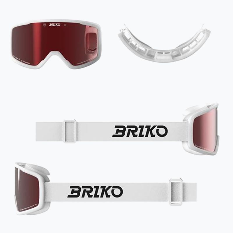 Ski goggles Briko Chill white/red 5