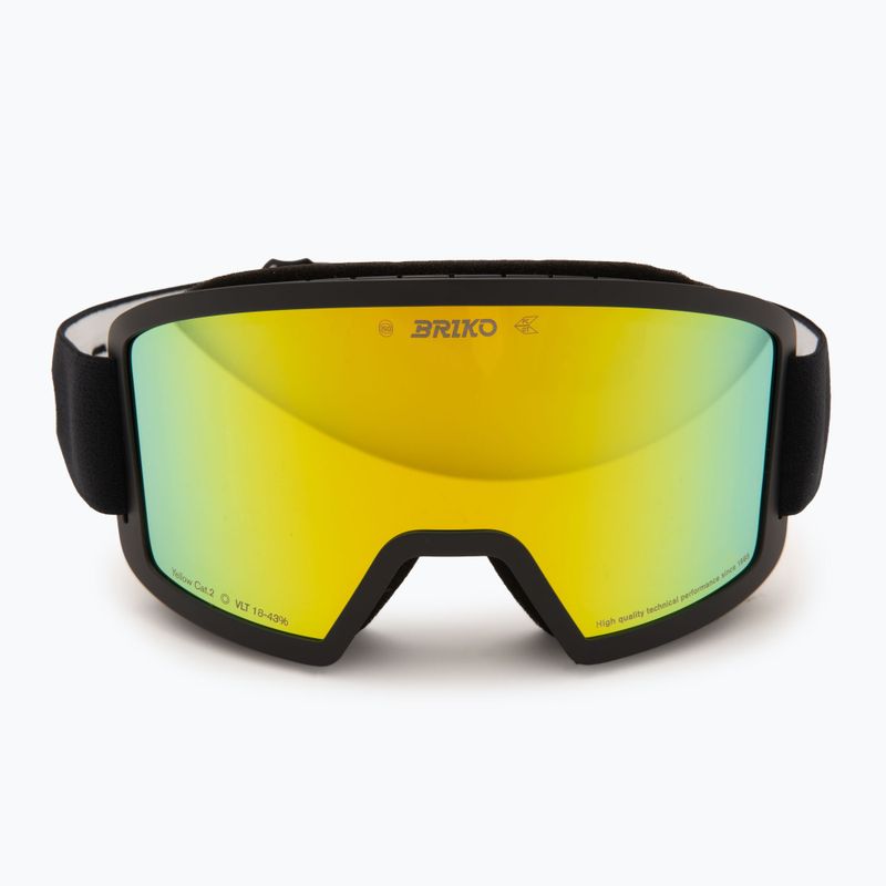 Children's ski goggles Briko Frostbite black/yellow 2