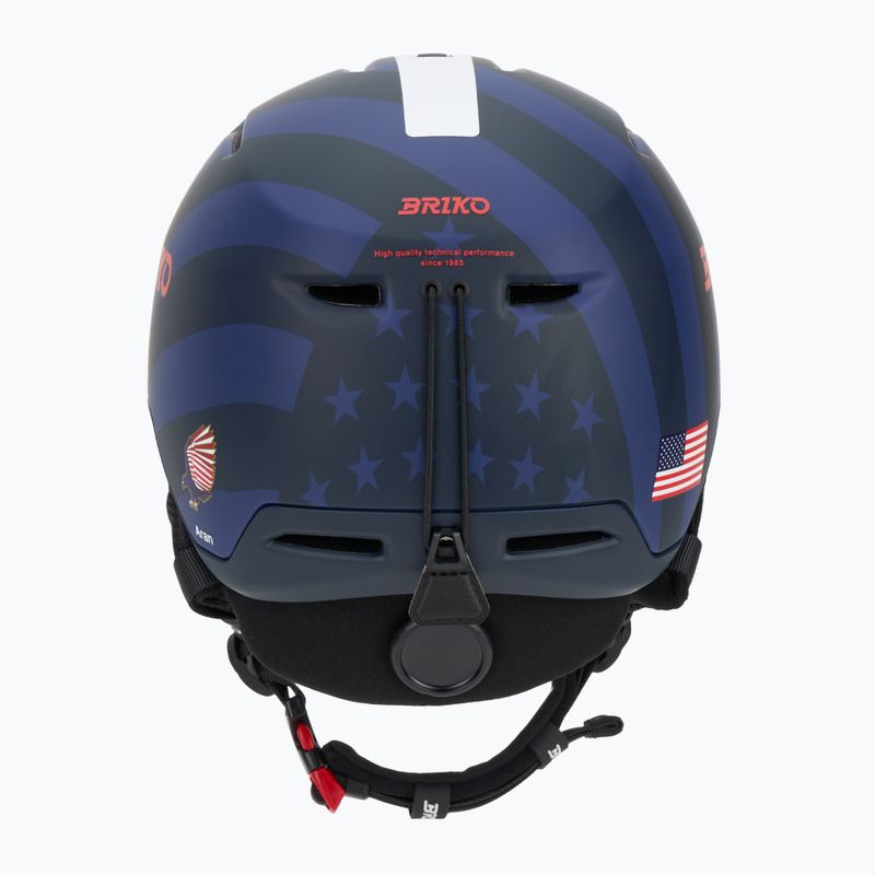 Ski helmet Briko Aran USA matt tangaroa blue/biscay blue/cardinal red/white 4