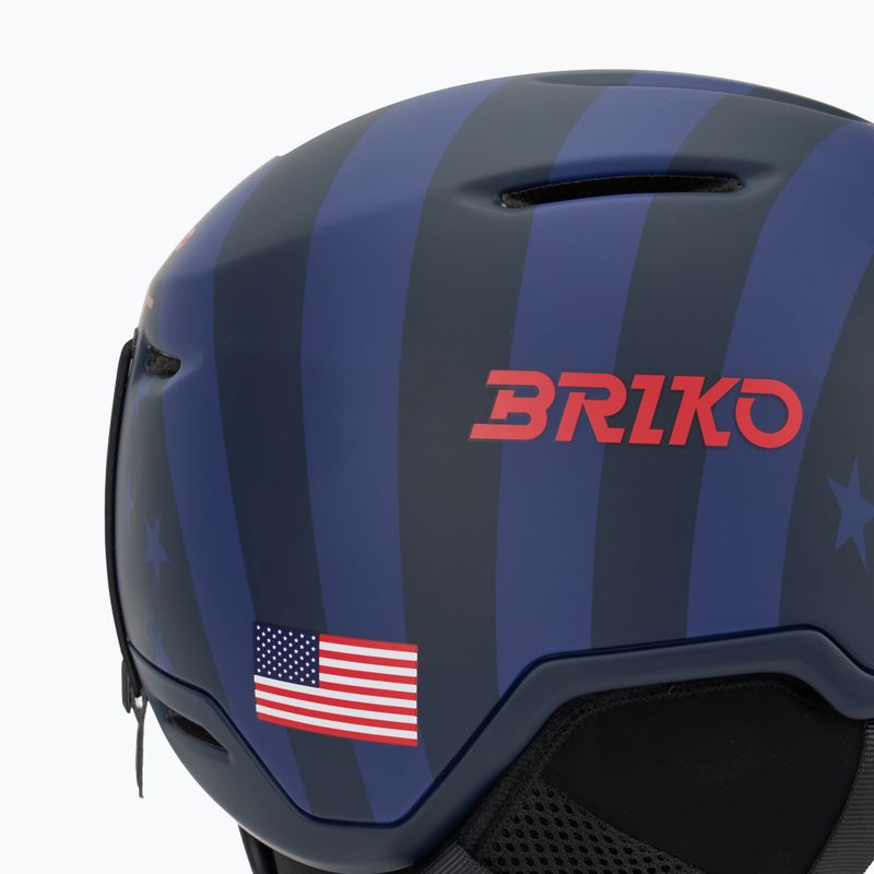 Ski helmet Briko Aran USA matt tangaroa blue/biscay blue/cardinal red/white 7