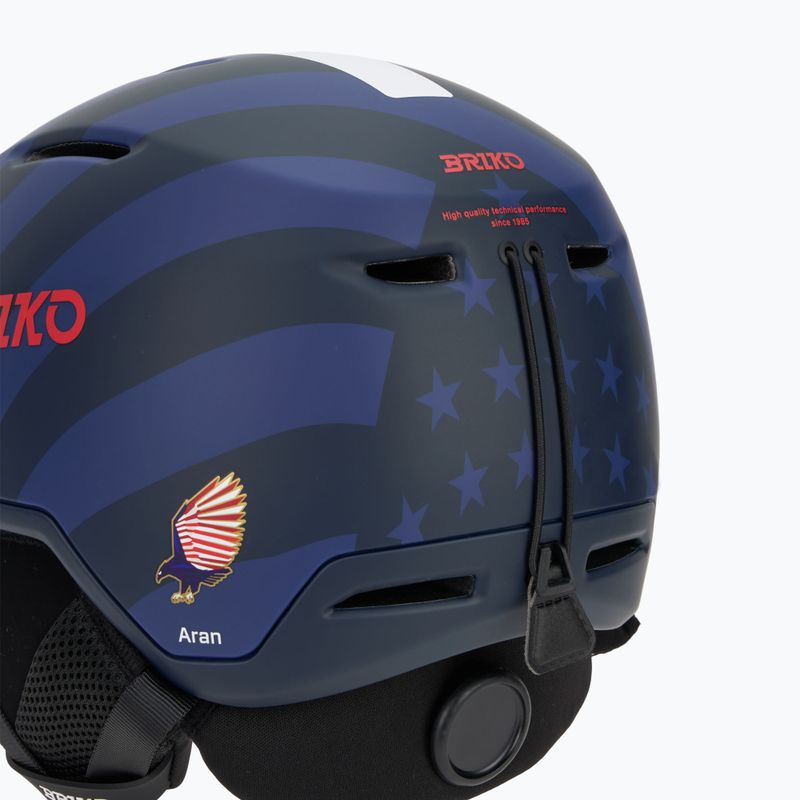 Ski helmet Briko Aran USA matt tangaroa blue/biscay blue/cardinal red/white 8