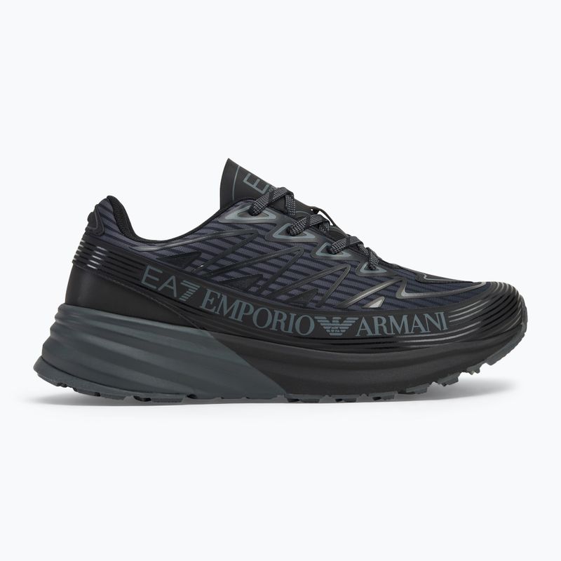 EA7 Emporio Armani Crusher Distance Trail triple black shoes 2