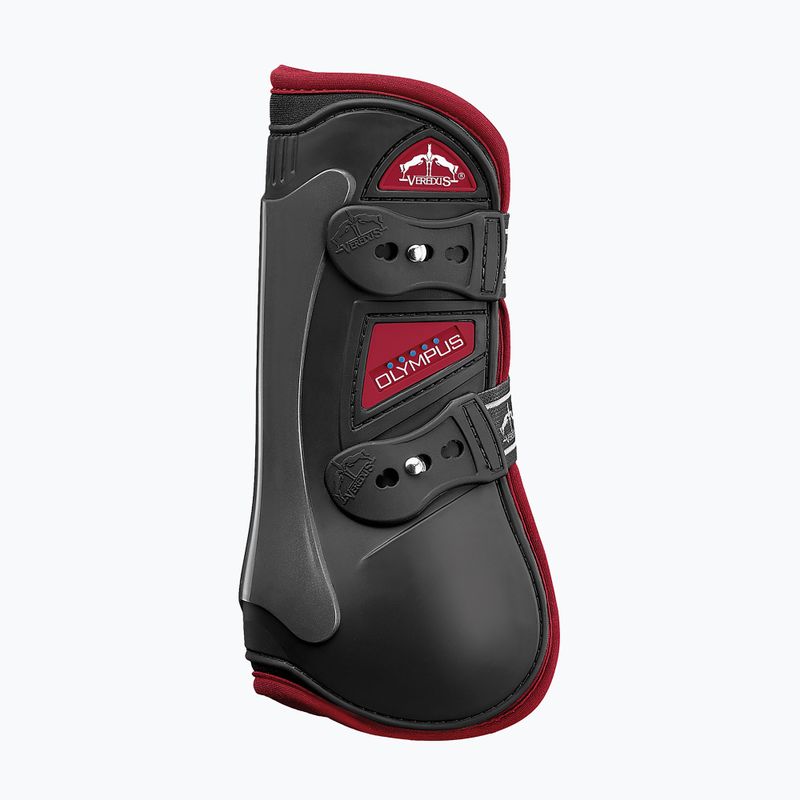 Veredus Olympus Colored black and maroon horse front protectors OLYCF1B1