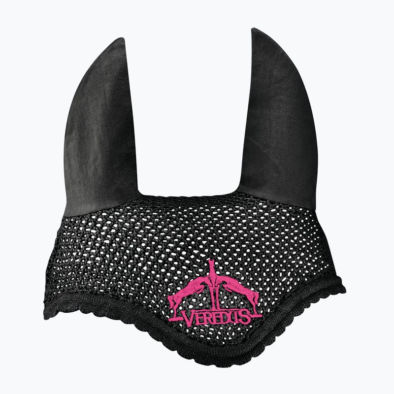 Veredus Colored horse earmuffs black/pink 1V1P2