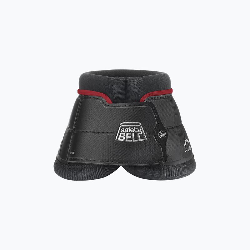 Veredus Safety Bell Coloured horse wellingtons black and maroon SB1B2