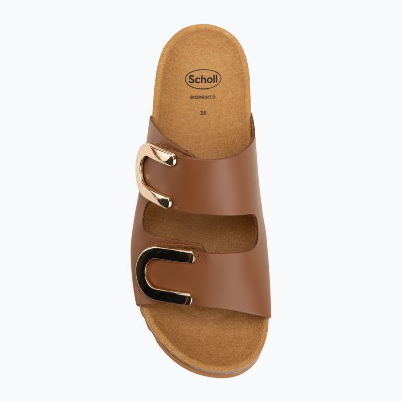 Women's flip-flops Scholl Montery 2 Straps Ad Med cognac 5