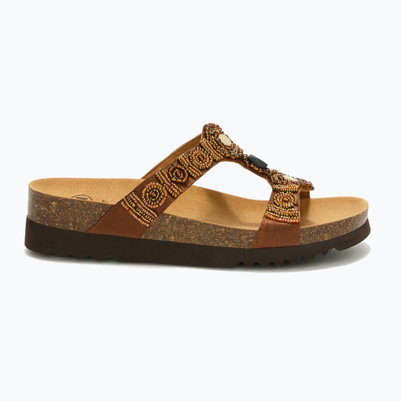 Women's flip-flops Scholl New Bogota Wedge Med cognac/multi 2