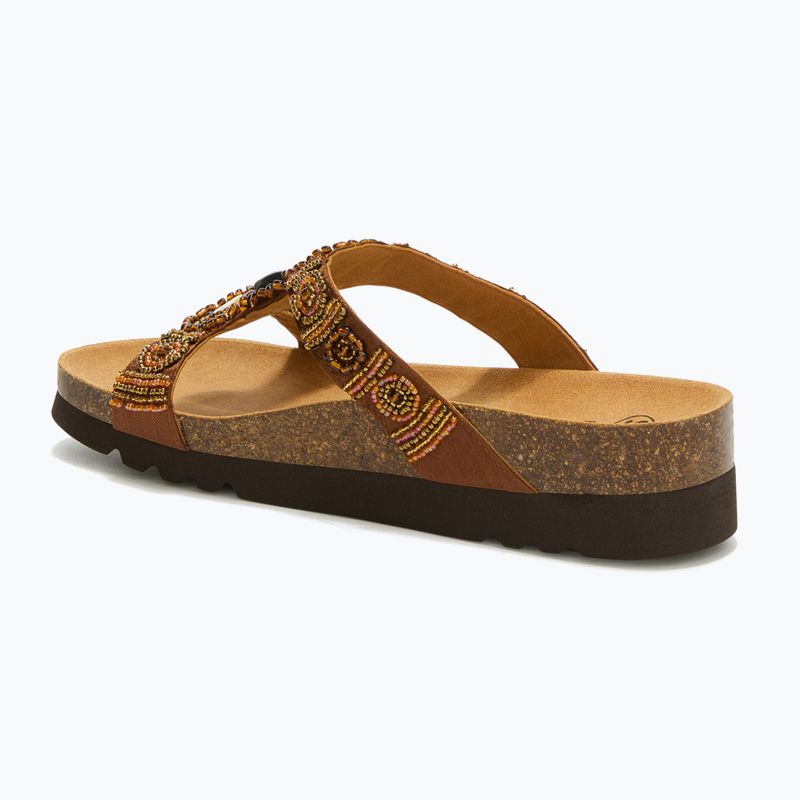Women's flip-flops Scholl New Bogota Wedge Med cognac/multi 3