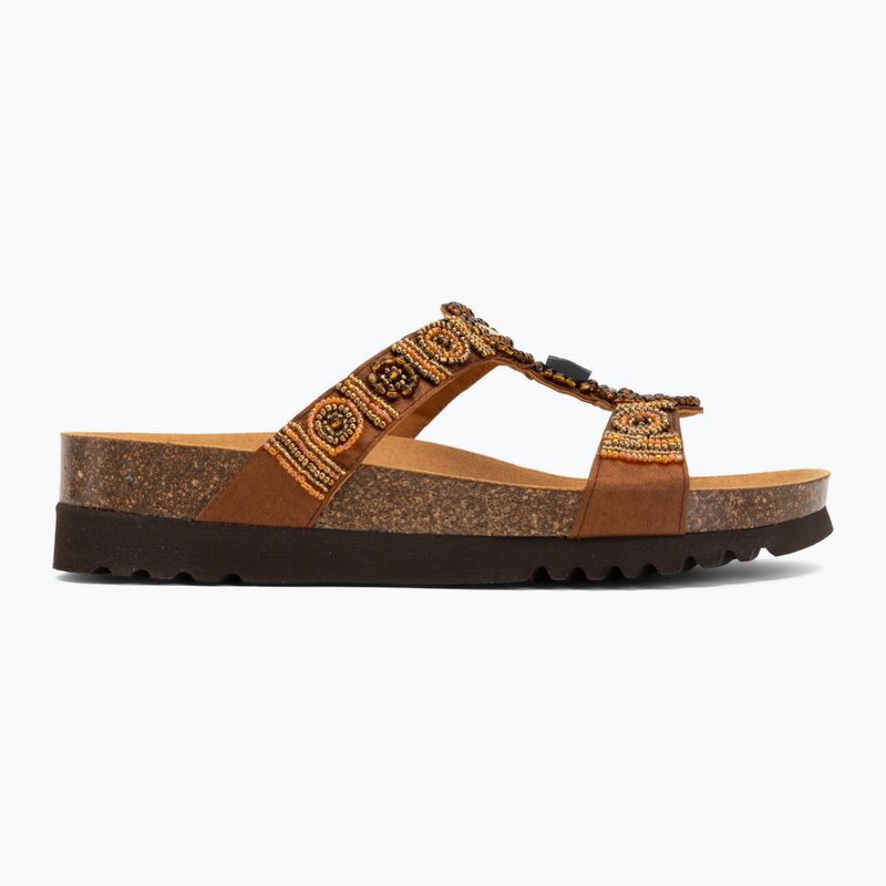 Women's flip-flops Scholl New Bogota Wedge Med cognac/multi 2