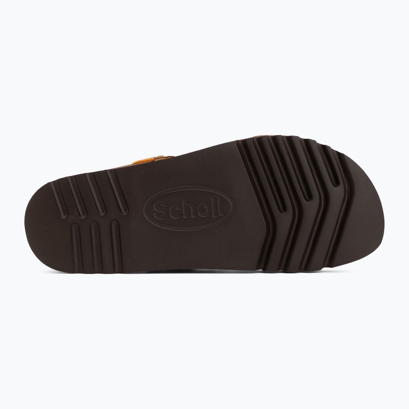 Women's flip-flops Scholl New Bogota Wedge Med cognac/multi 4