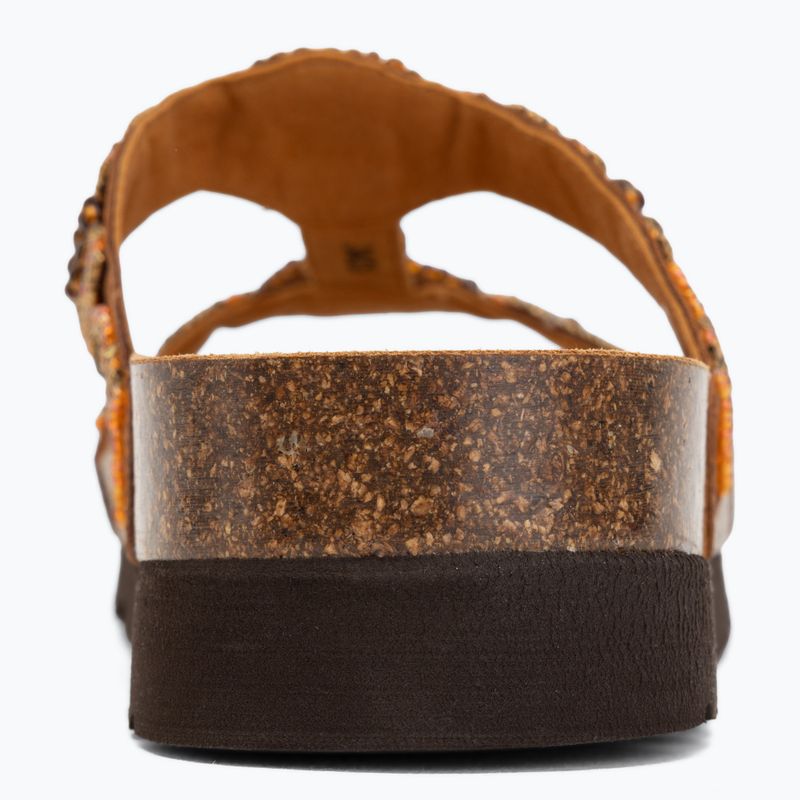 Women's flip-flops Scholl New Bogota Wedge Med cognac/multi 6