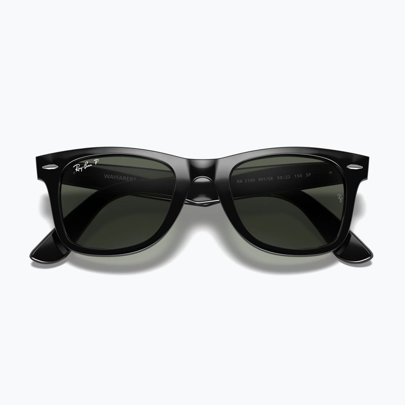 Sunglasses Ray-Ban Wayfarer Classic black/green polarized 3
