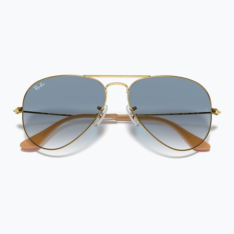 Sunglasses Ray-Ban Aviator Classic arista gold/light blue 3