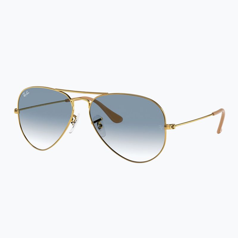 Sunglasses Ray-Ban Aviator Classic arista gold/light blue 4