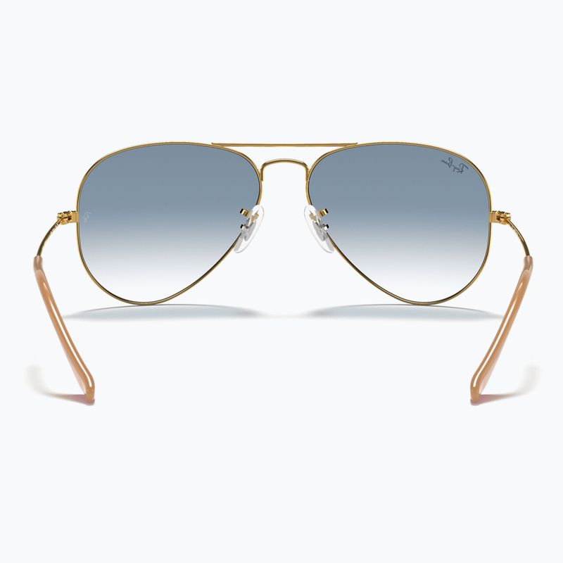 Sunglasses Ray-Ban Aviator Classic arista gold/light blue 5