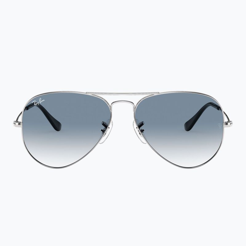 Sunglasses Ray-Ban Aviator Classic silver/light blue 2