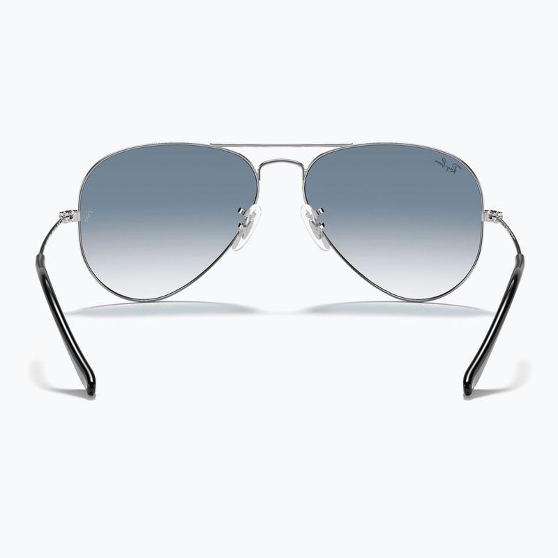 Sunglasses Ray-Ban Aviator Classic silver/light blue 5