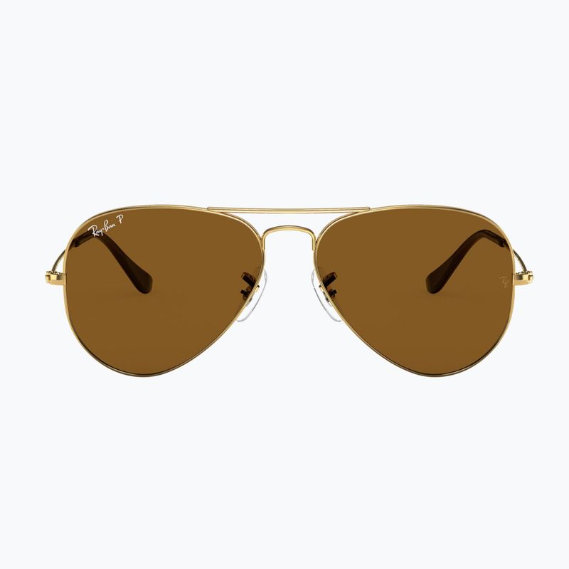 Sunglasses Ray-Ban Aviator Classic arista gold/brown polarized 2