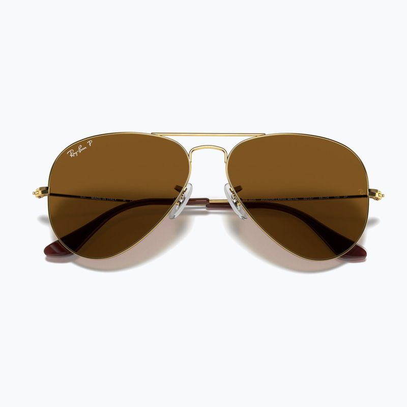 Sunglasses Ray-Ban Aviator Classic arista gold/brown polarized 3
