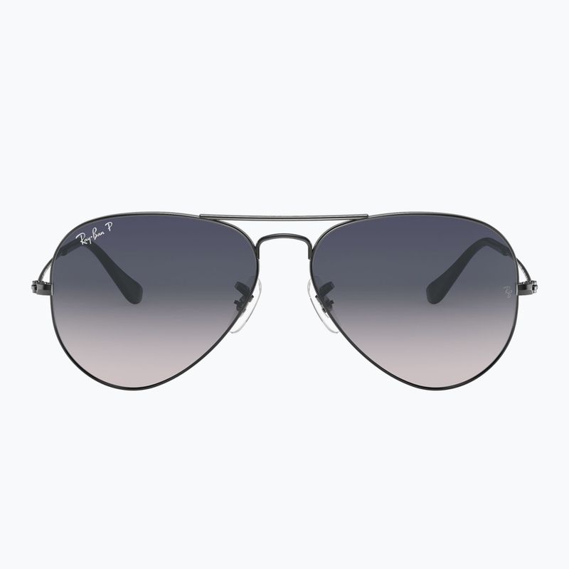 Sunglasses Ray-Ban Aviator Classic gunmetal/blue polarized 2