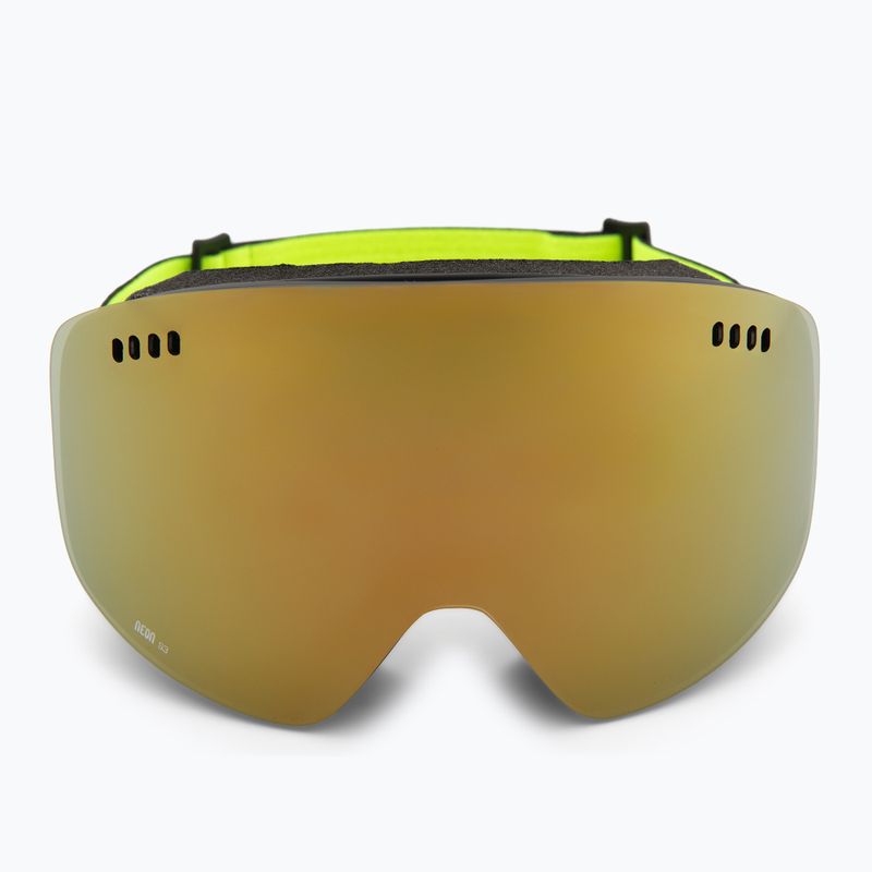 Ski goggles Neon Light black/yellow/mirror gold 2