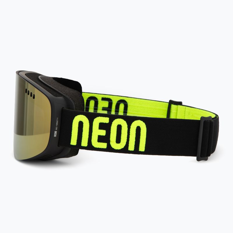 Ski goggles Neon Light black/yellow/mirror gold 4