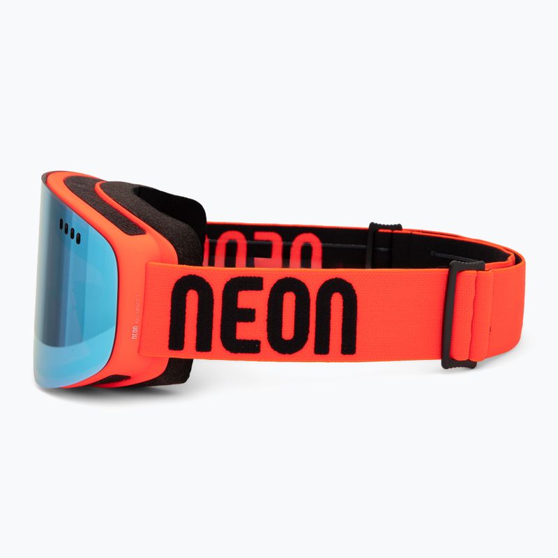 Ski goggles Neon Light red/mirror acciaio 4