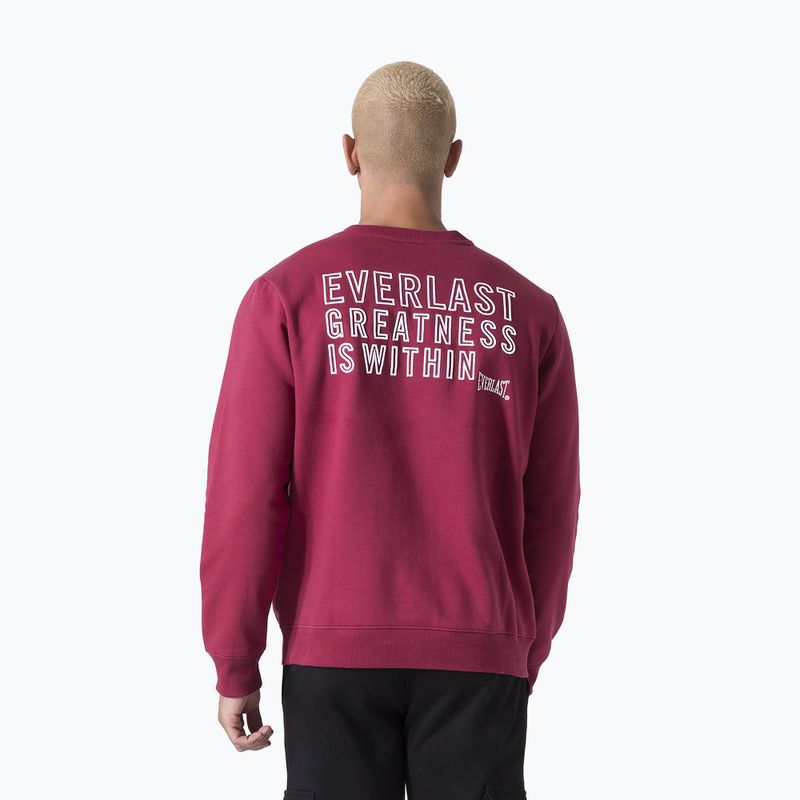 Men's Everlast Neutrals Crewneck sweatshirt bordeaux 3