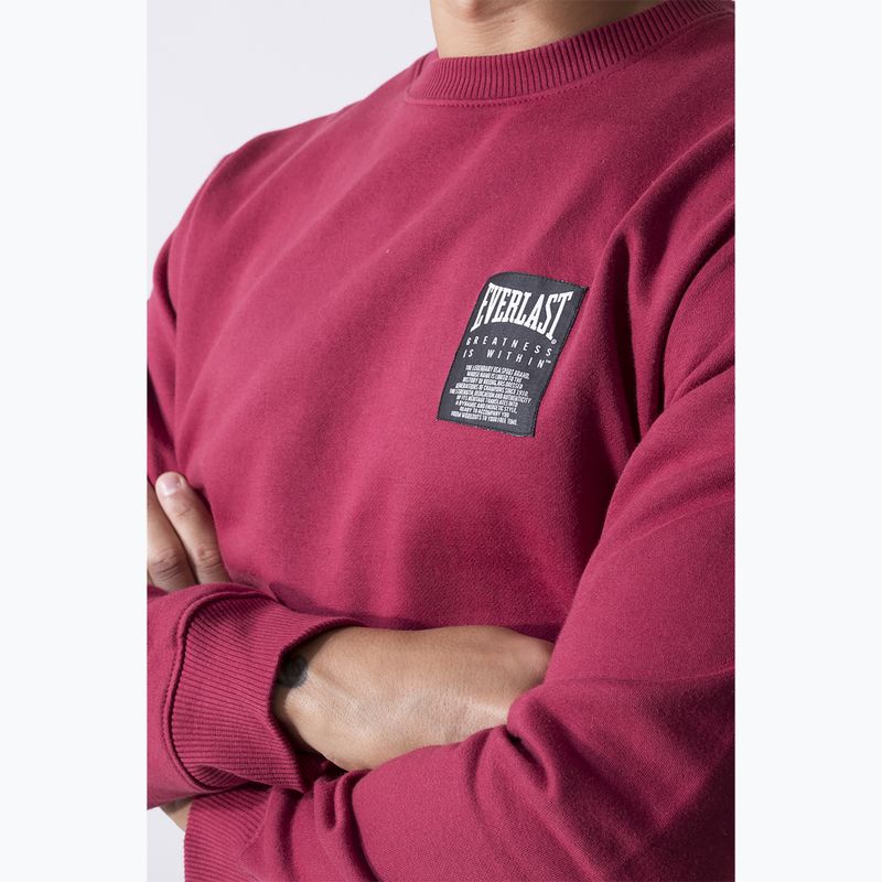 Men's Everlast Neutrals Crewneck sweatshirt bordeaux 4