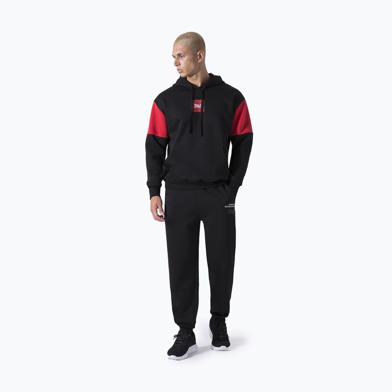 Men's Everlast Streetwear Hoodie black/red 2