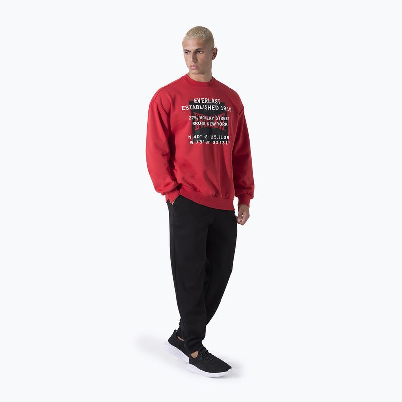 Men's Everlast Streetwear Crewneck sweatshirt red/black 2