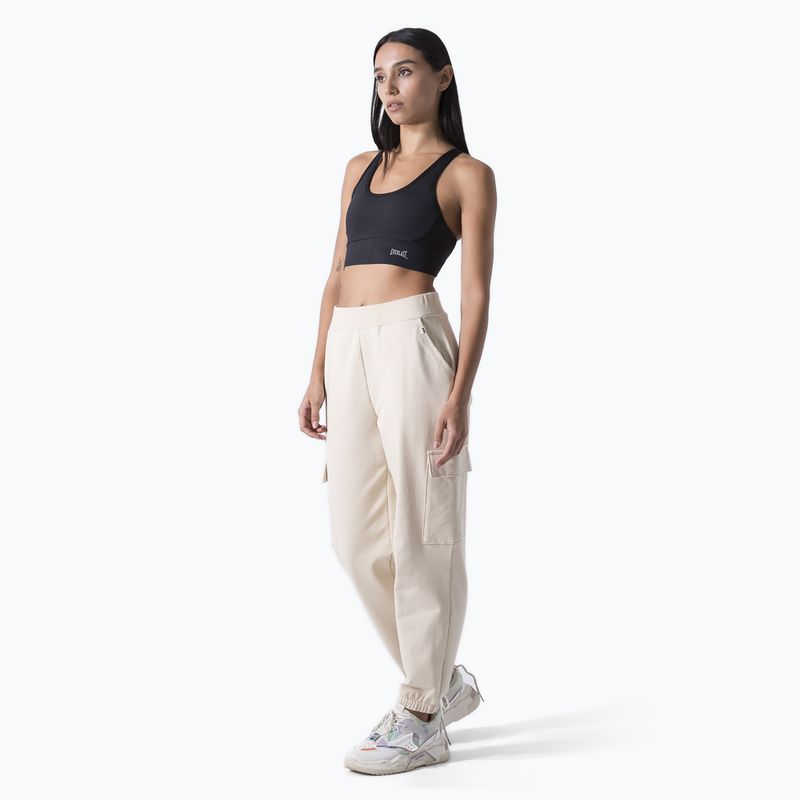 Women's training trousers Everlast Leisure Cargo light beige 2