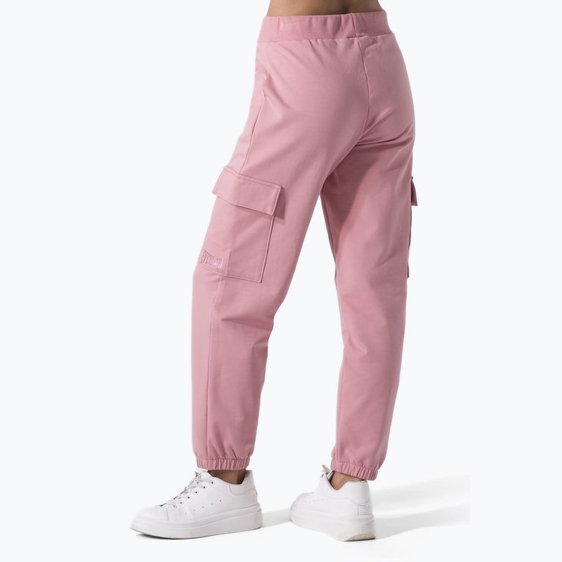 Women's training trousers Everlast Leisure Cargo mauve 3