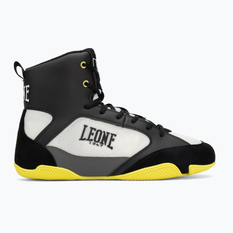 Boxing shoes LEONE 1947 Premium Boxing nero/lime/black/lime 2