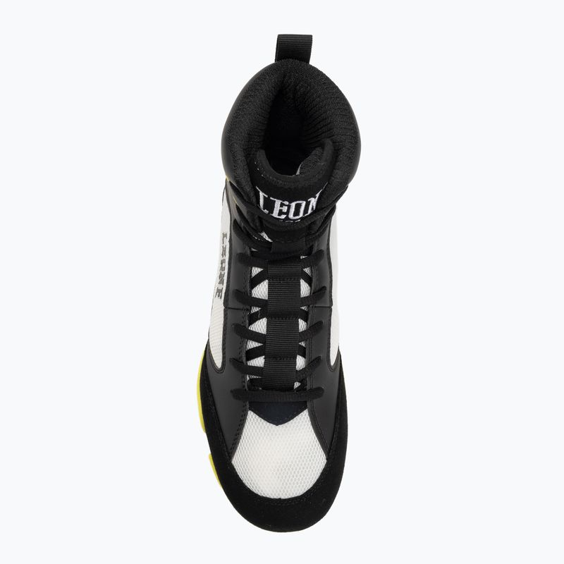 Boxing shoes LEONE 1947 Premium Boxing nero/lime/black/lime 5