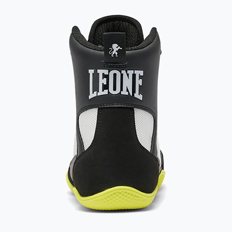 Boxing shoes LEONE 1947 Premium Boxing nero/lime/black/lime 4