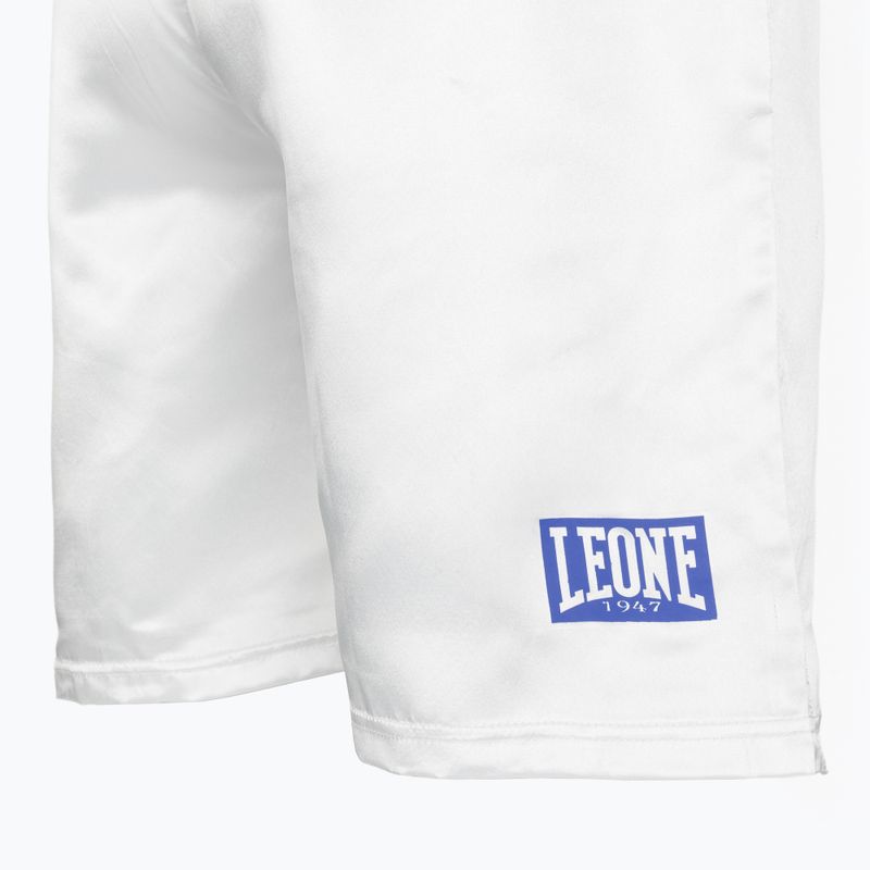 Men's boxing shorts LEONE 1947 Color Block white/black 4
