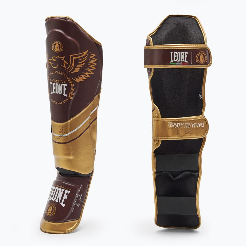 LEONE tibia and foot protectors 1947 Legionarivs red