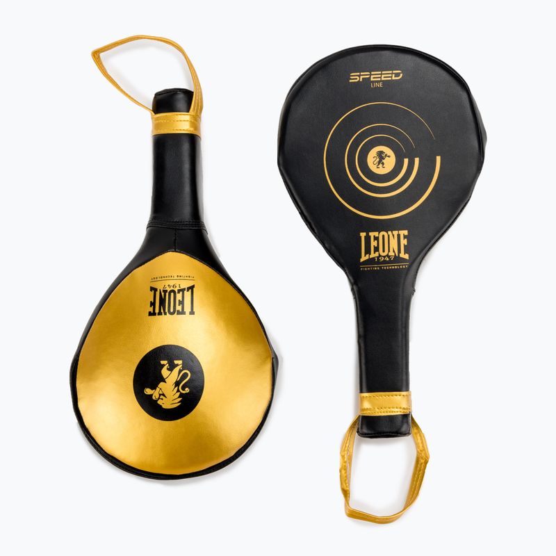 LEONE 1947 Speed Line Boxing Paddles black and gold GM551 2