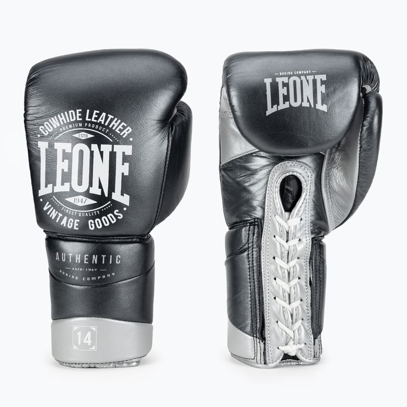 LEONE 1947 Authentic 2 slate grey boxing gloves 3