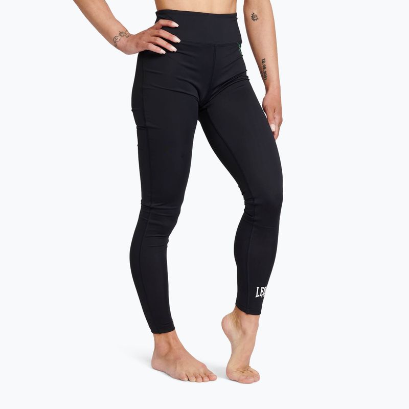 Women's training leggings LEONE 1947 Flag black 3